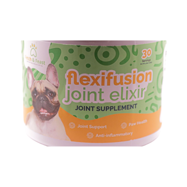 Find nutritious treats and Flexifusion Joint Elixir to keep your dog's joints healthy.