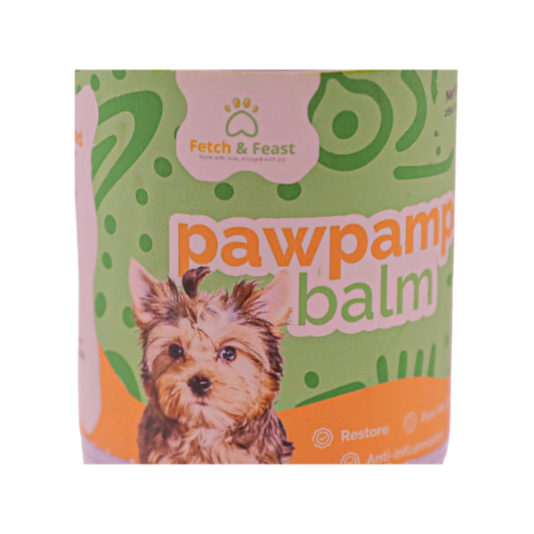 Pamper your dog's paws with Pawpamper Balm for extra care and comfort!